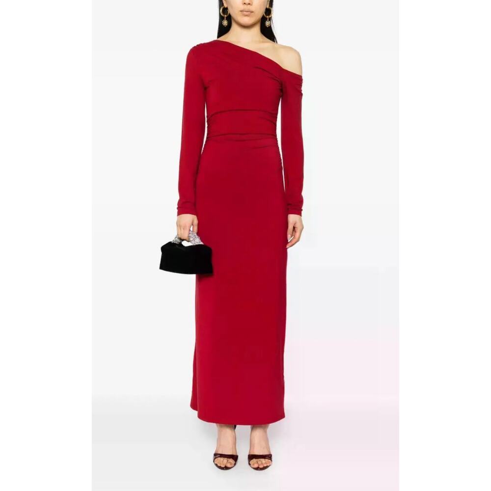 Reformation Ayden‎ Sangria One Shoulder Knit Dress NWT Size XL